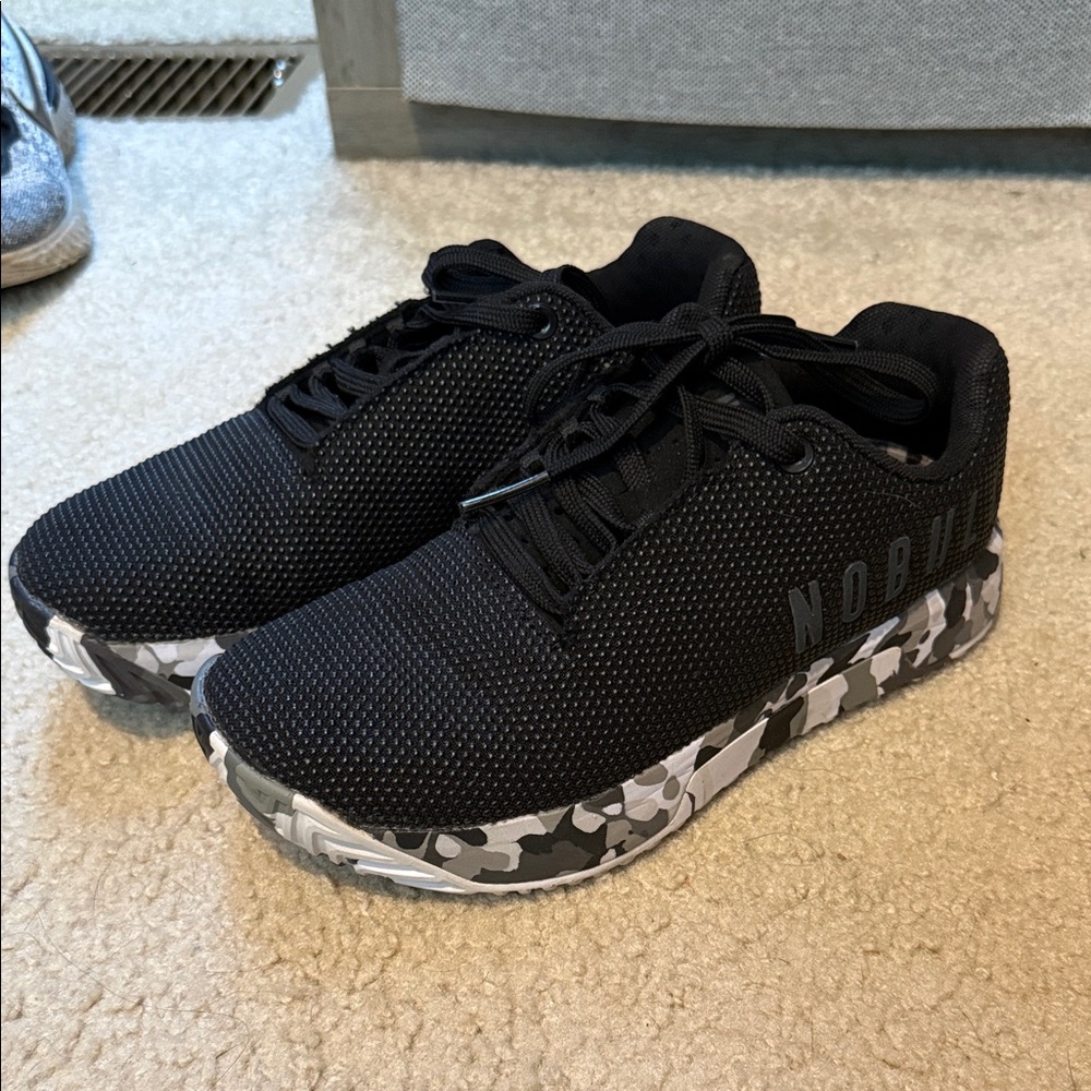 NOBULL Black Sneakers with Camo Sole